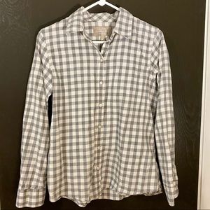 Banana Republic Women's Plaid Button Down, M